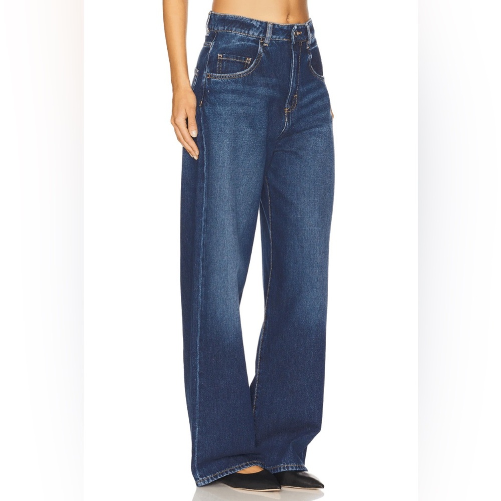 Icon Denim Los Angeles Popy Wide-Leg Jeans in Deep Blue Size 32 NWT